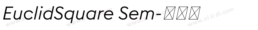 EuclidSquare Sem字体转换
